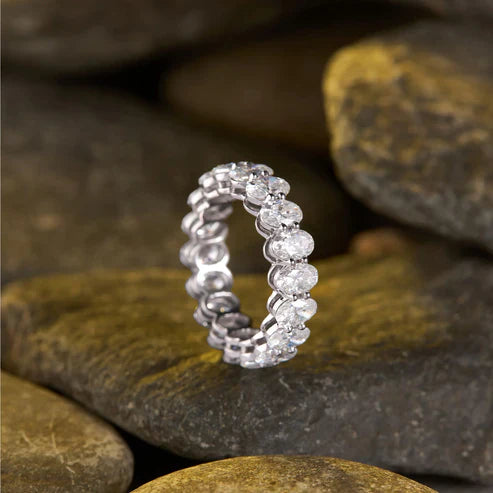 3.60 TCW Elegant Oval Cut Lab Grown Diamond Eternity Band in White Gold Luxury Wedding Ring (Copy)