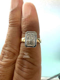 Radiant Cut Lab Diamond Bezel Set Solitaire Ring