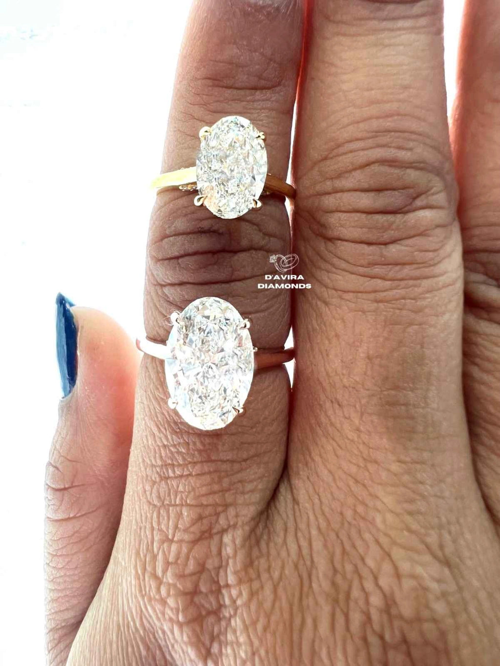 Oval Cut Lab Diamond Hidden Halo Engagement Ring