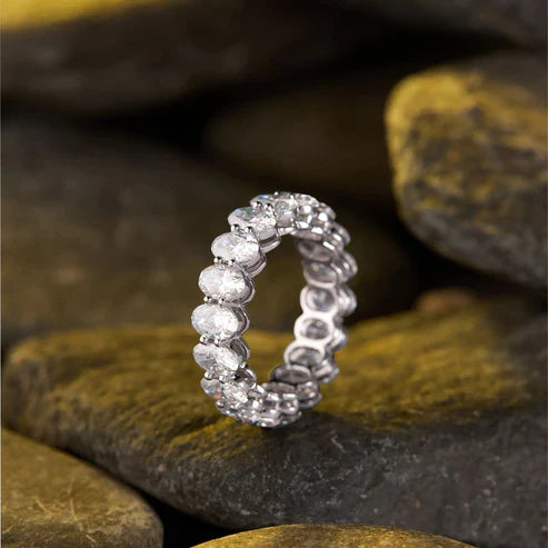 3.60 TCW Elegant Oval Cut Lab Grown Diamond Eternity Band in White Gold Luxury Wedding Ring (Copy)