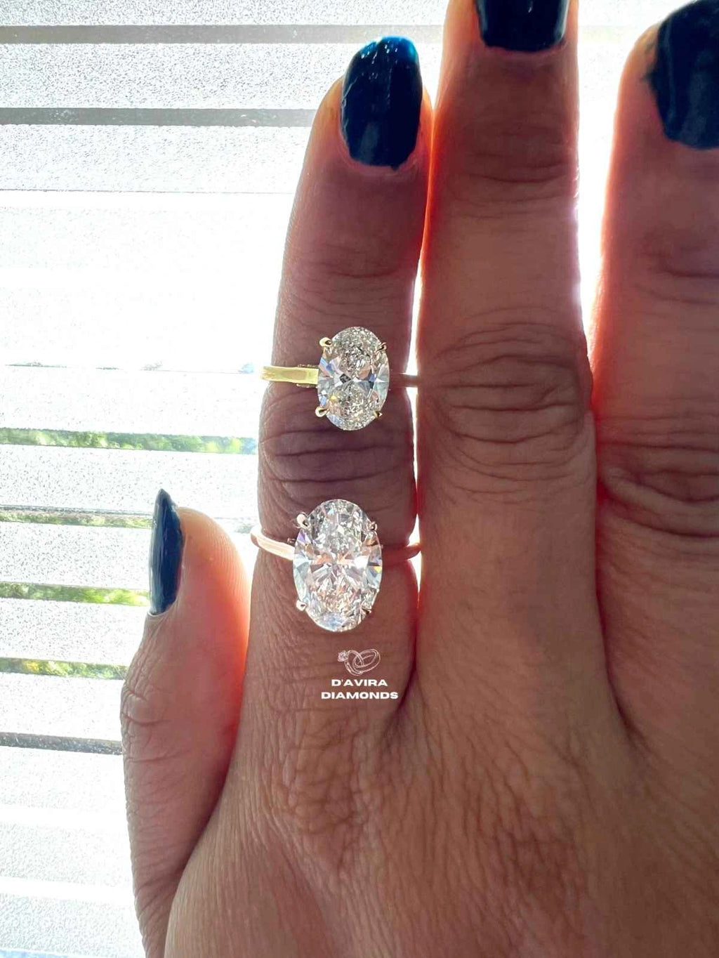 Oval Cut Lab Diamond Hidden Halo Engagement Ring