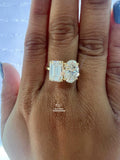 front view of the Toi Et Moi Ring