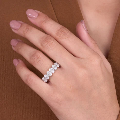 3.60 TCW Elegant Oval Cut Lab Grown Diamond Eternity Band in White Gold Luxury Wedding Ring (Copy)
