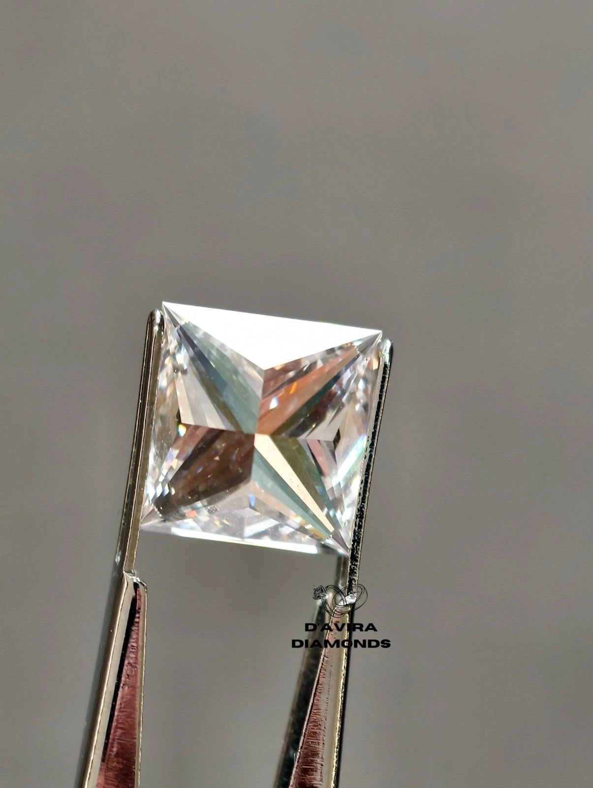E VS1 Princess Cut Lab Grown Diamond For Men's Ring
