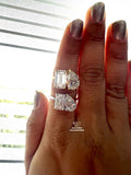 Toi Et Moi Emerald And Pear Diamond Engagement Ring