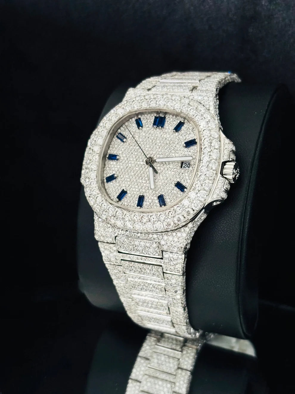 Baguette Bar Patek Philip Moissanite Watch