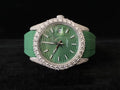 Luxury Iced Out Green Dial Automatic Moissanite Hip Hop Watch