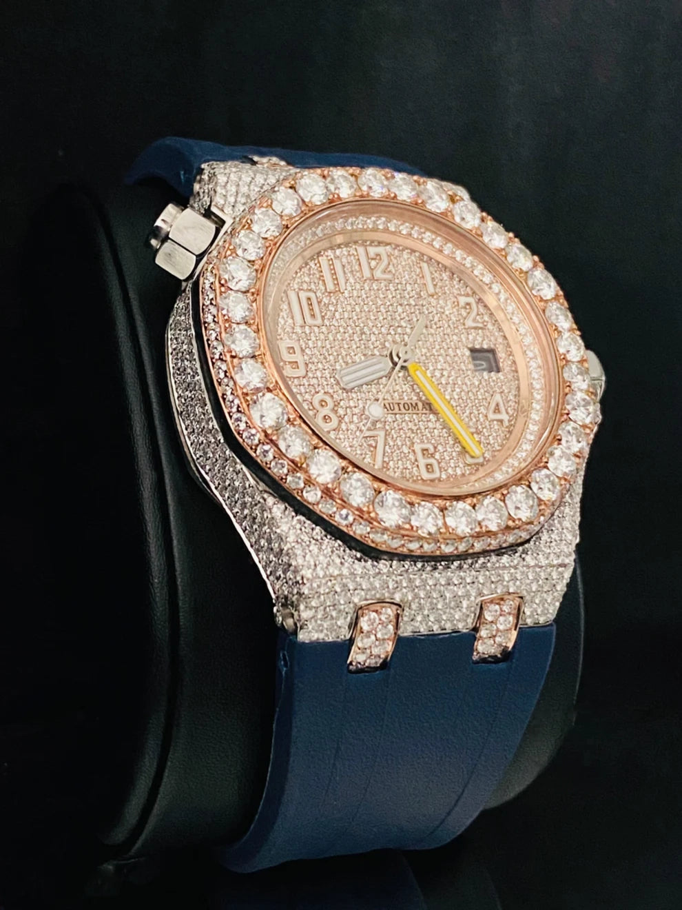 Fully Face Dial Iced Out VVS Moissanite Watch For Men