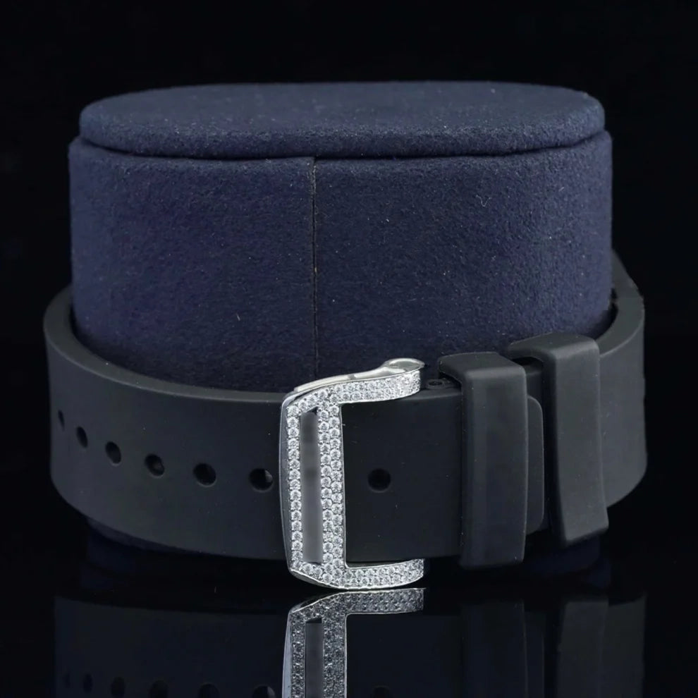 Men's VVS Moissanite Luxury Stainless Steel Diamond Watch