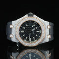 Fully Black Dial And Straps Moissanite Best Luxury Watch