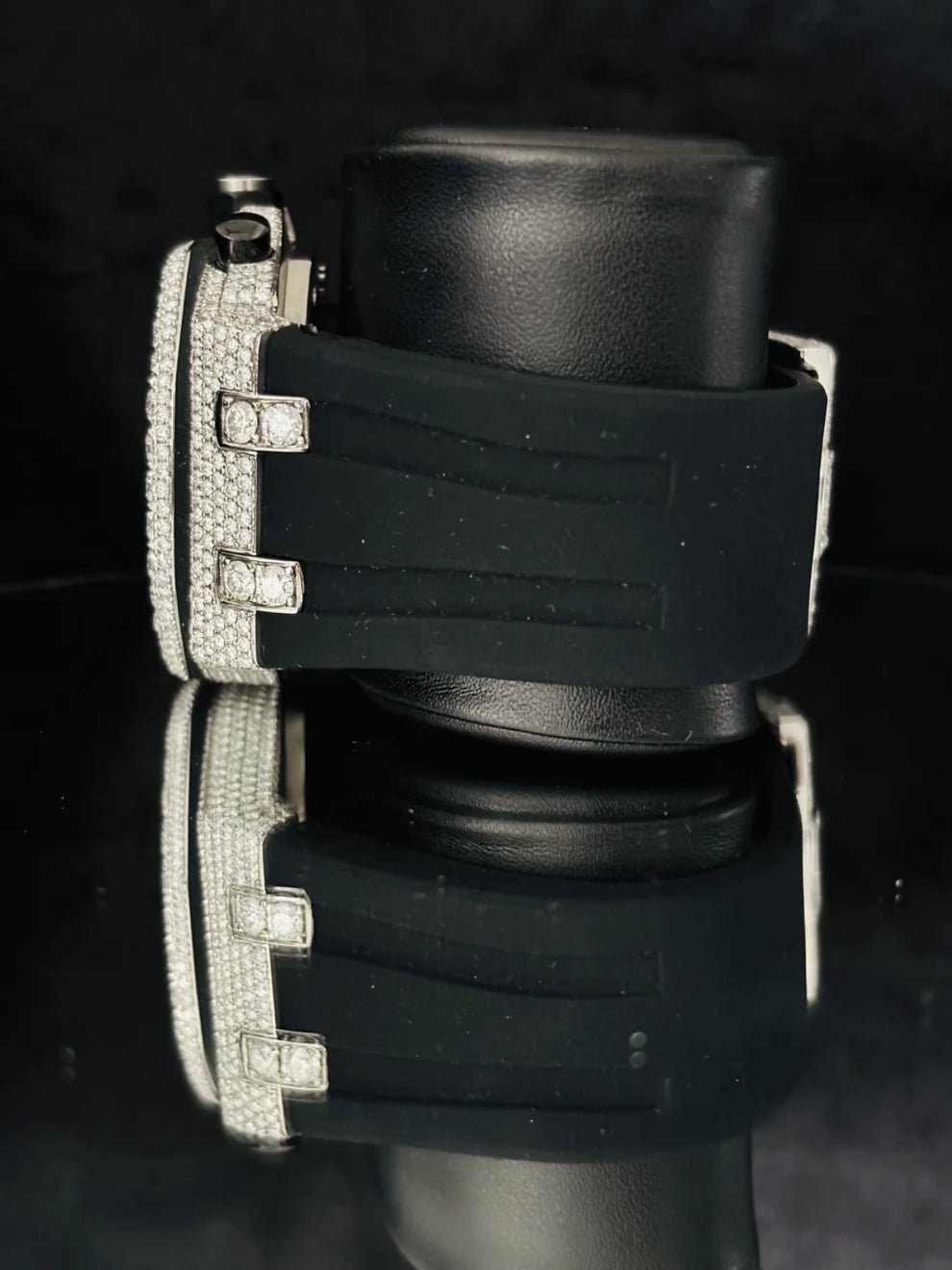 Studded Multi Chronograph Dial Moissanite Diamond Watch