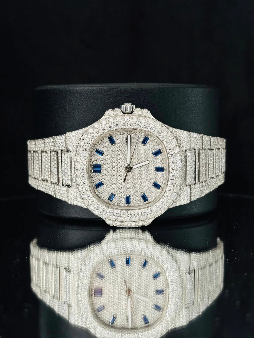 Baguette Bar Patek Philip Moissanite Watch