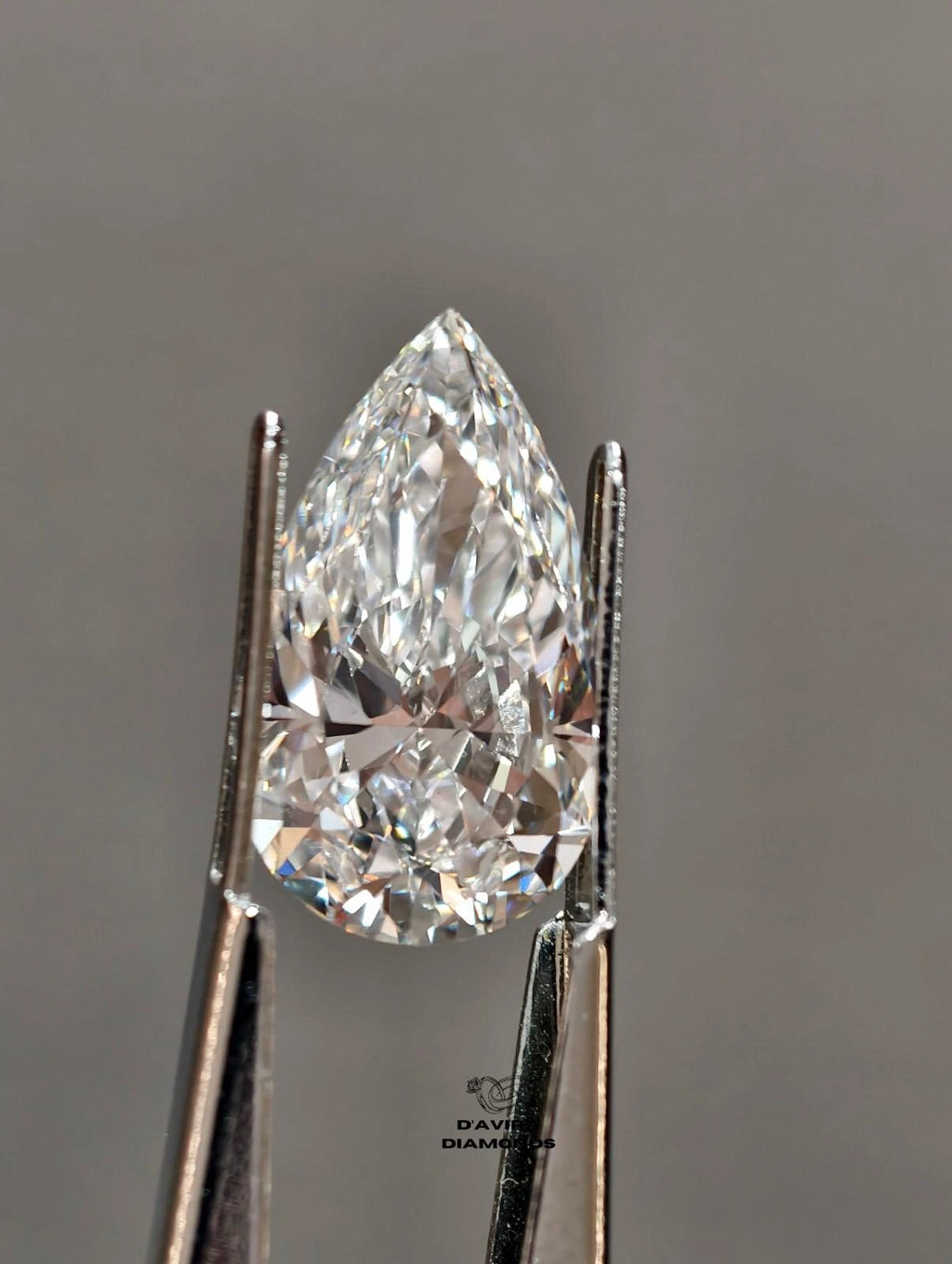 VVS1 D Color Pear Cut Lab Grown Loose Diamond