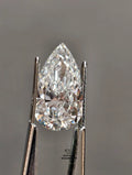 VVS1 D Color Pear Cut Lab Grown Loose Diamond