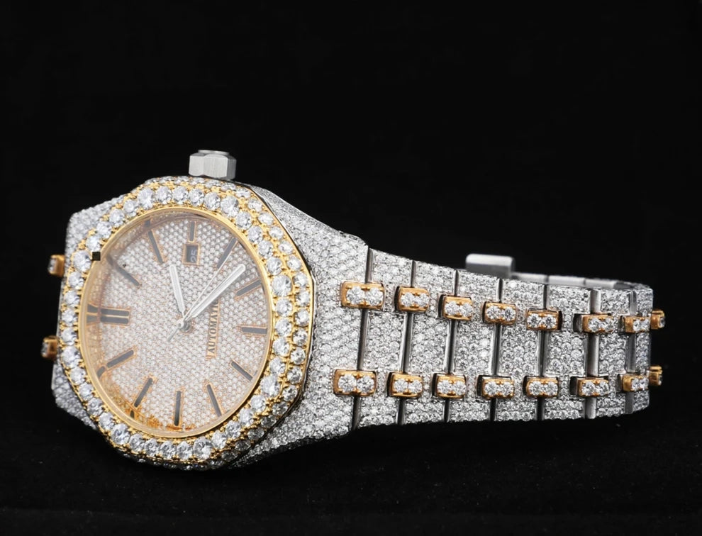 Buy 41MM Fully Studded Moissanite Iced Out Watch For Men