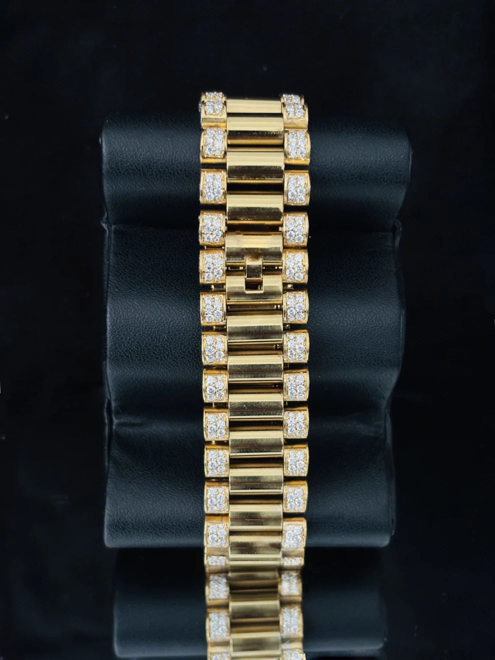 VVS Studded Roman Number Bust Down Moissanite Watch