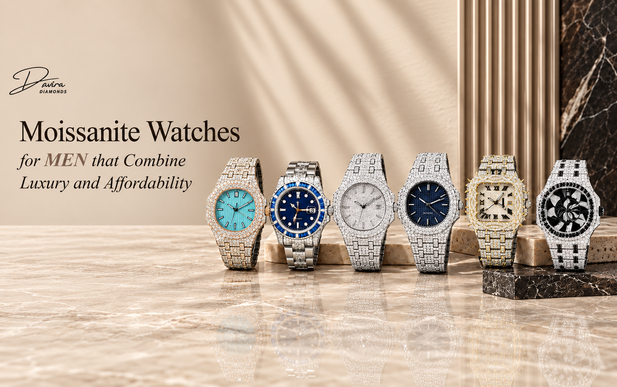 Moissanite Watches V/S Diamond Watches for Men: Which One Should You Actually Buy?
