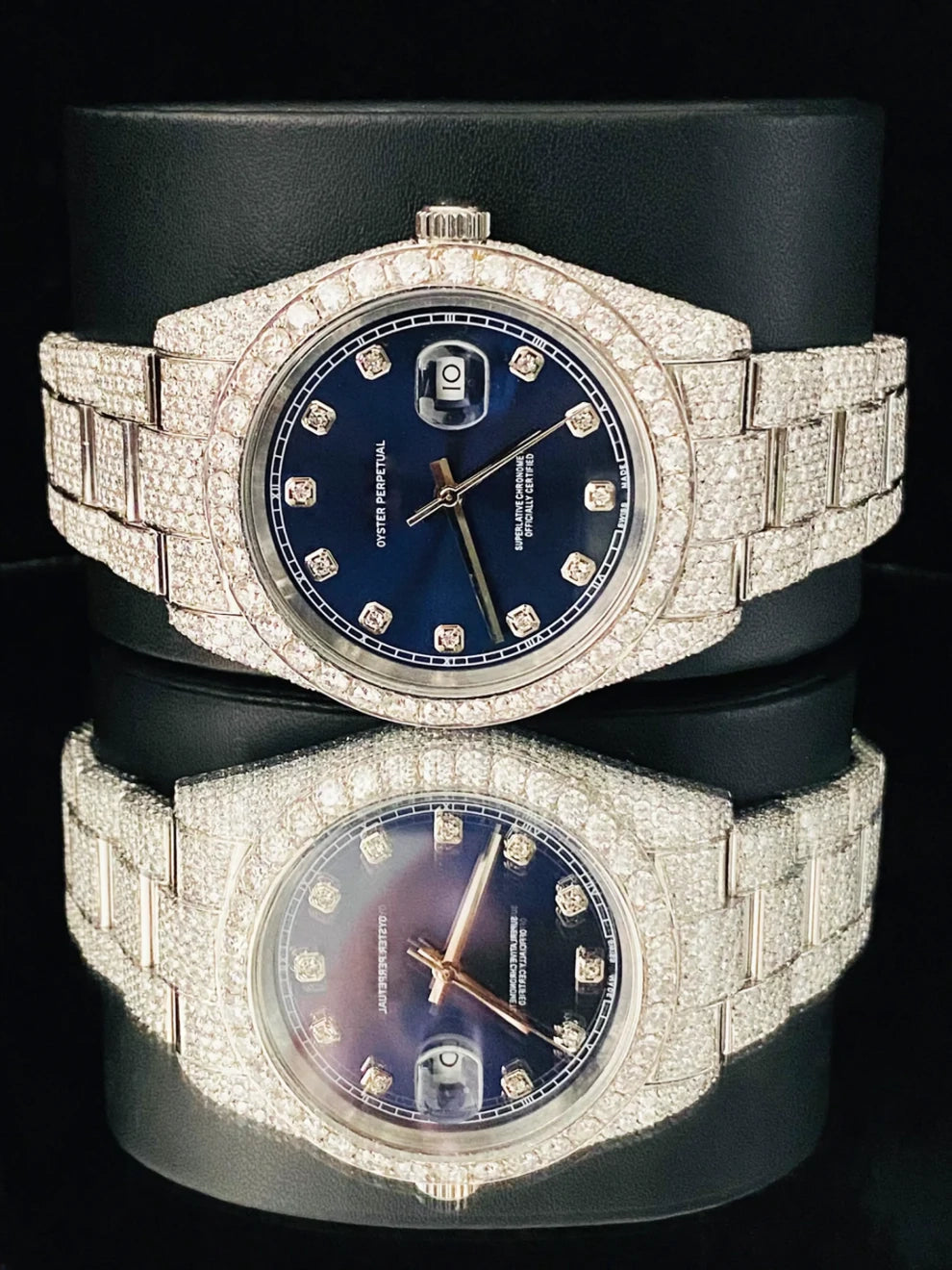Men's 41MM VVS Moissanite Fully Iced Out Luxury Watch