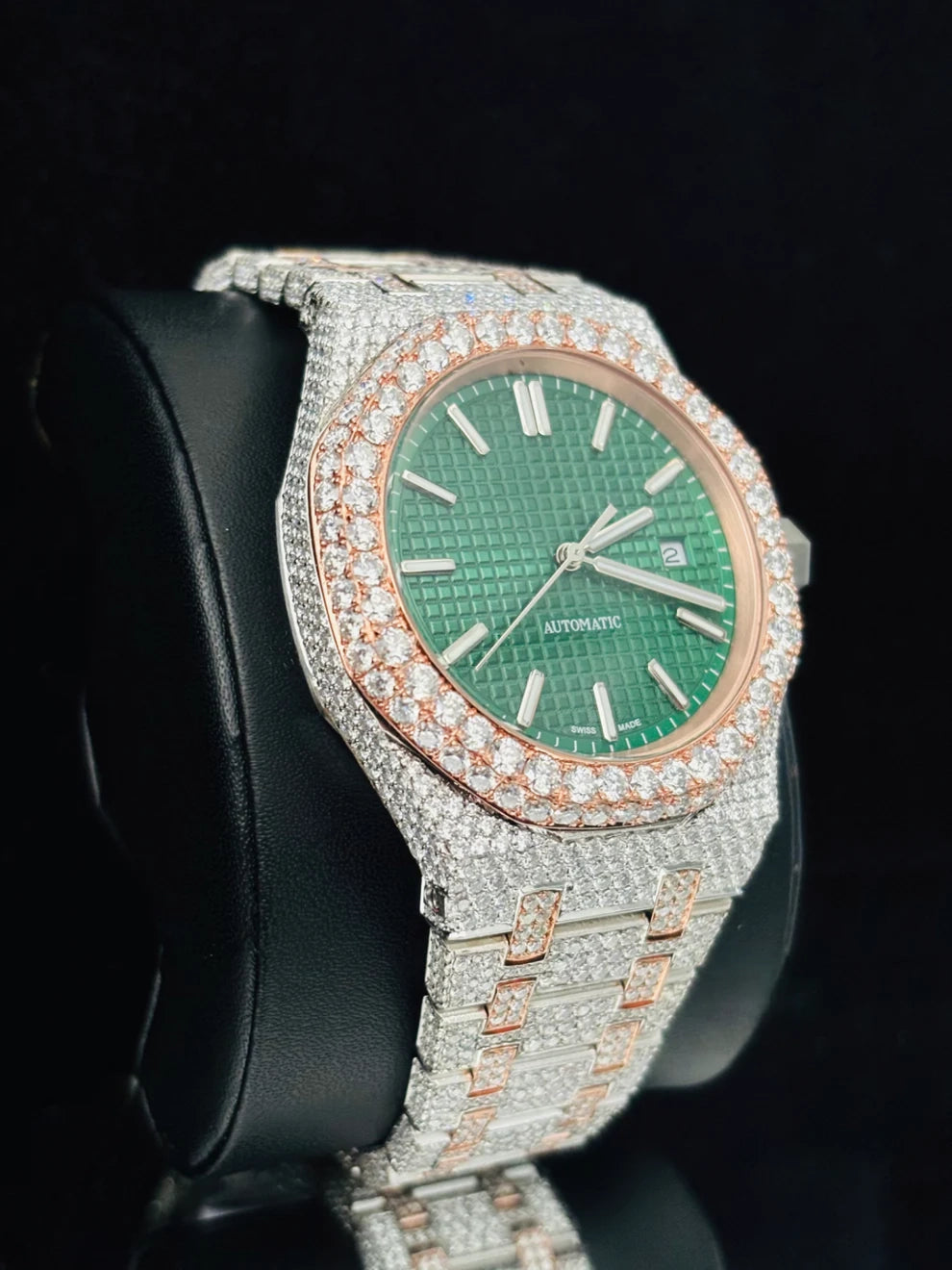 Unique Dial Full Ice Out VVS Moissanite Hip Hop Watch For Men