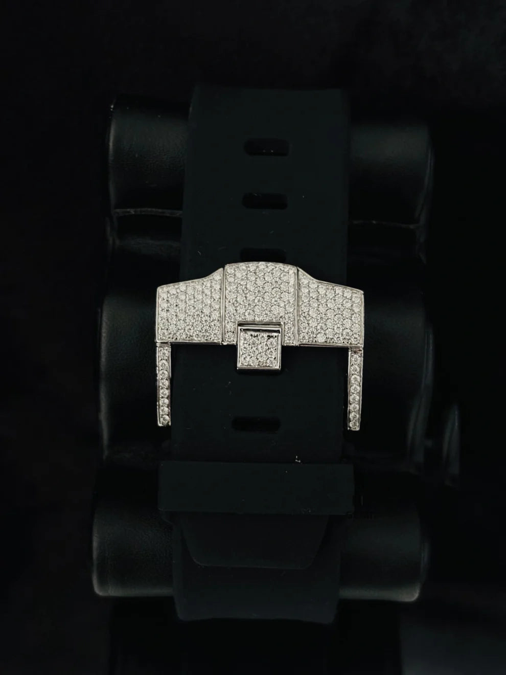 Studded Multi Chronograph Dial Moissanite Diamond Watch