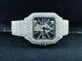 New Style Jesus Face VVS Moissanite Iced Out Skeleton Watch