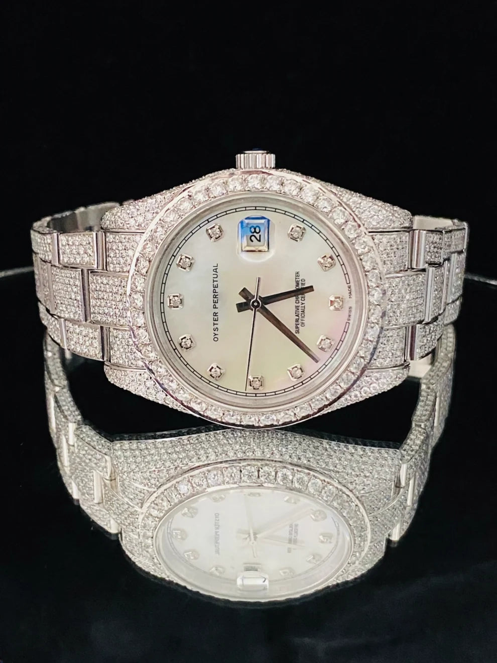 Fully Ice Out Automatic Hip Hop Watch for Men