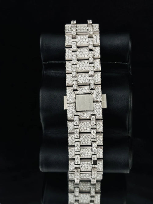 41MM Parote Bar Iced Out Automatic Moissanite Diamond Watch