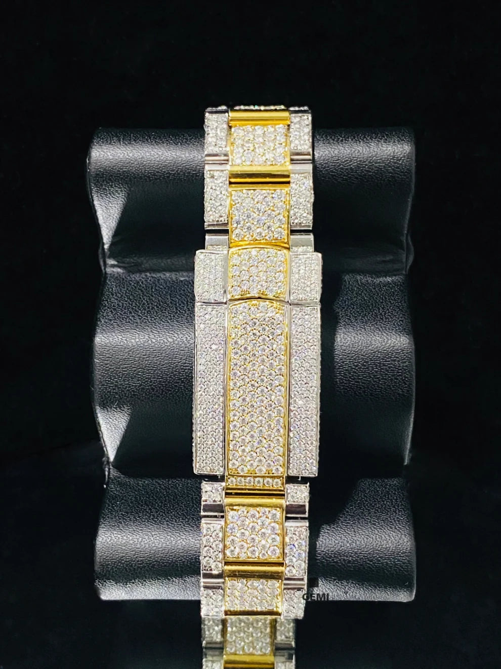 Sky Dweller Dual Tone Bust Down Moissanite Watch