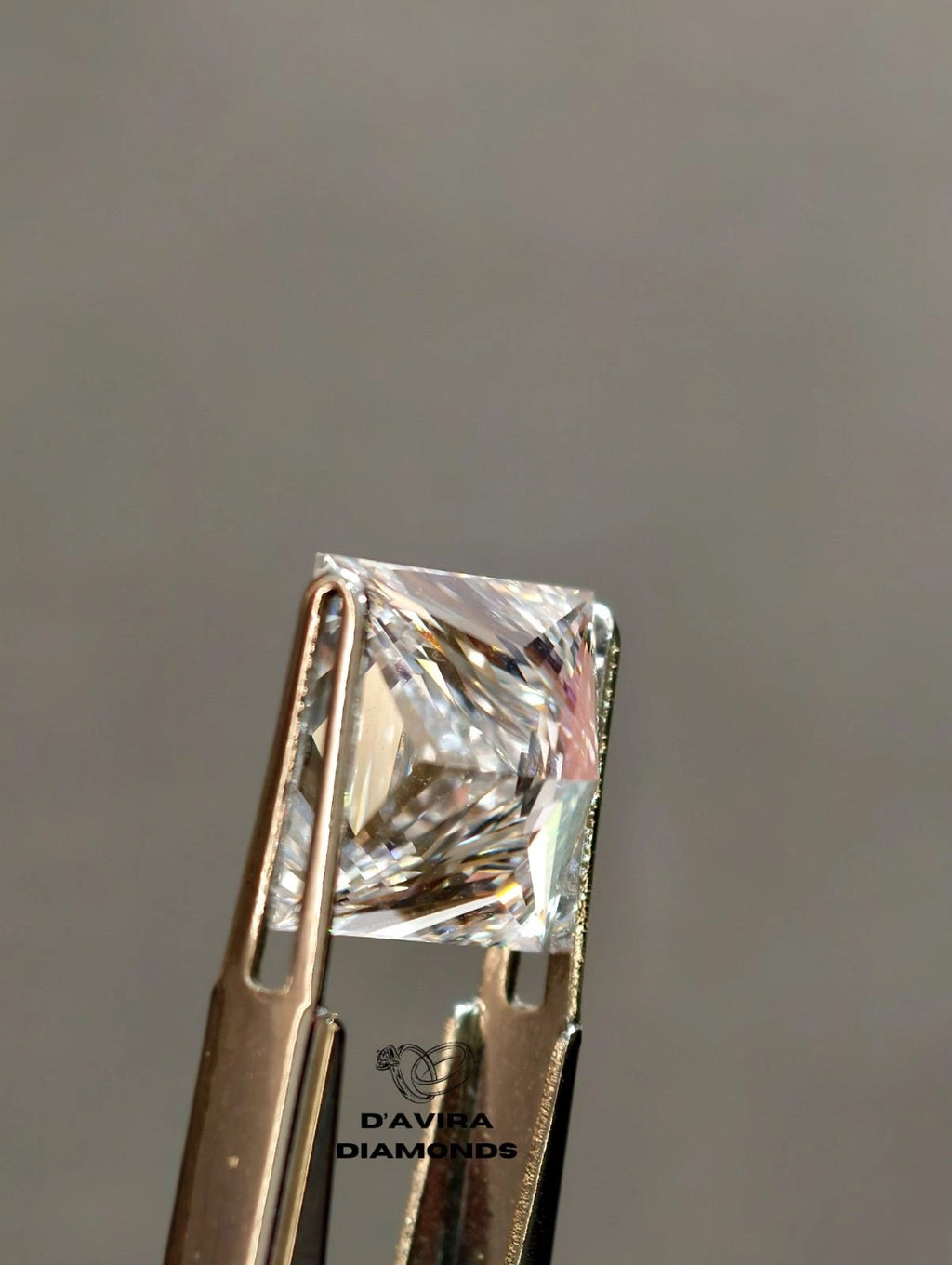 E VS1 Princess Cut Lab Grown Diamond For Men's Ring