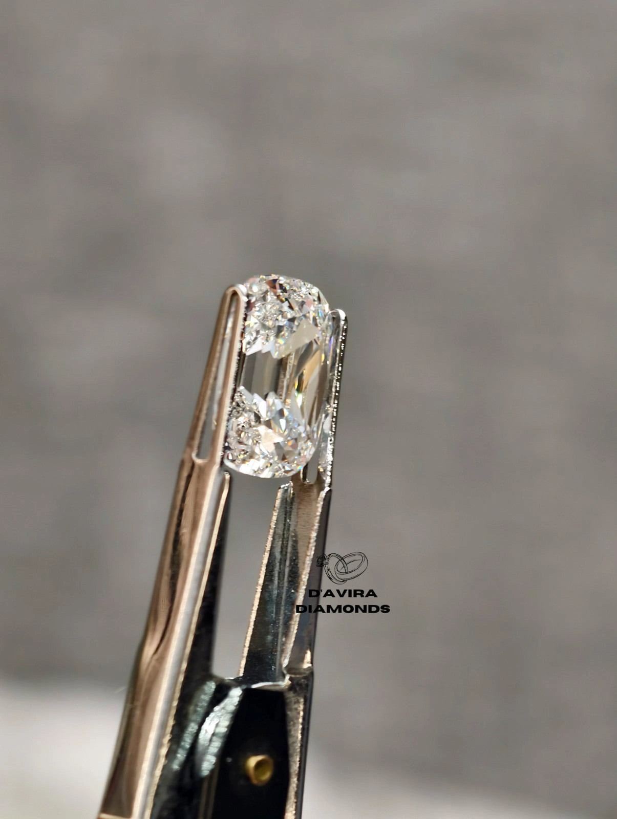 5 CT Old Mine Cushion Cut IGI Certified CVD Diamond