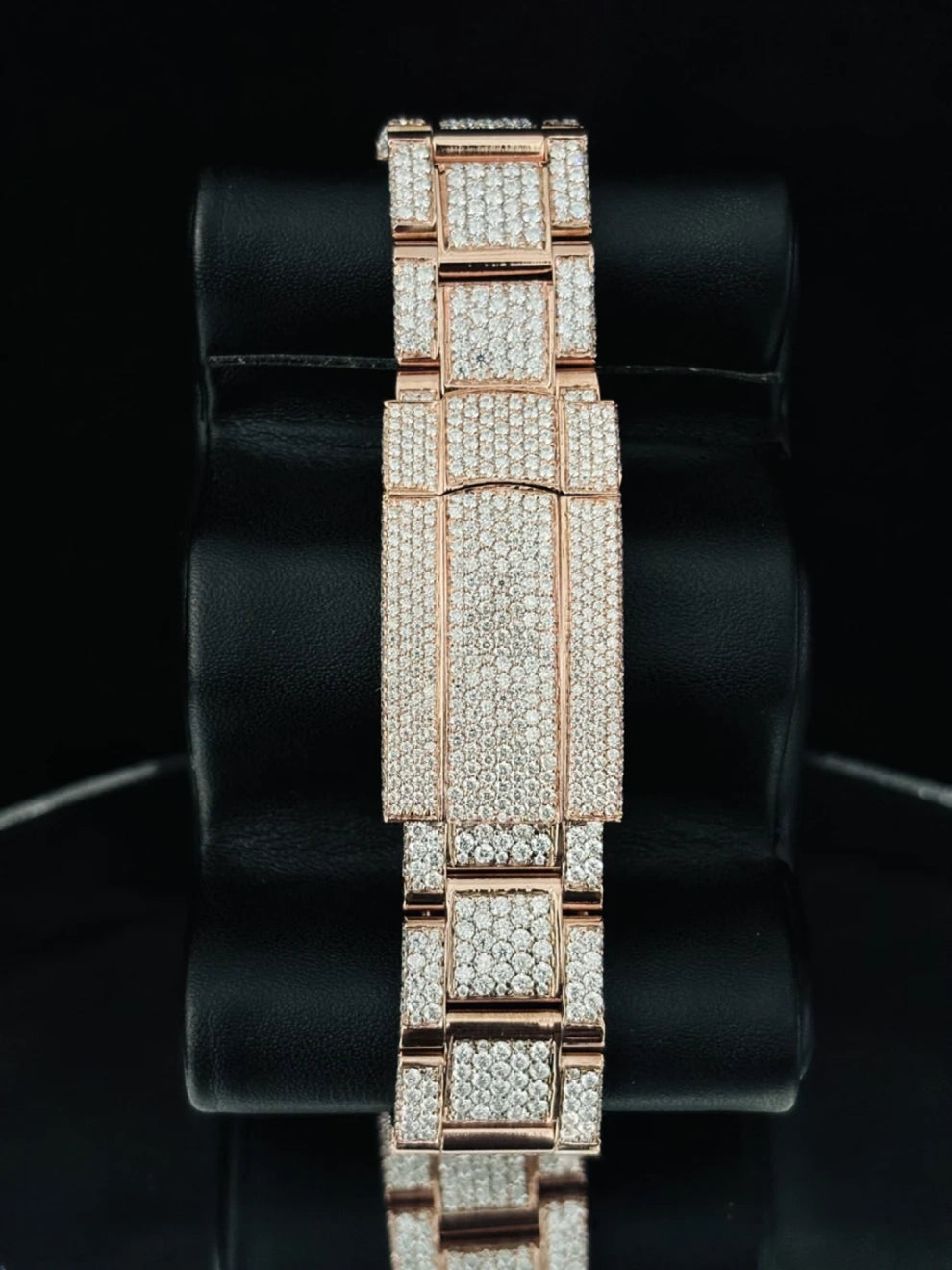 Roman Number Sky Dweller Moissanite Watch For Men's