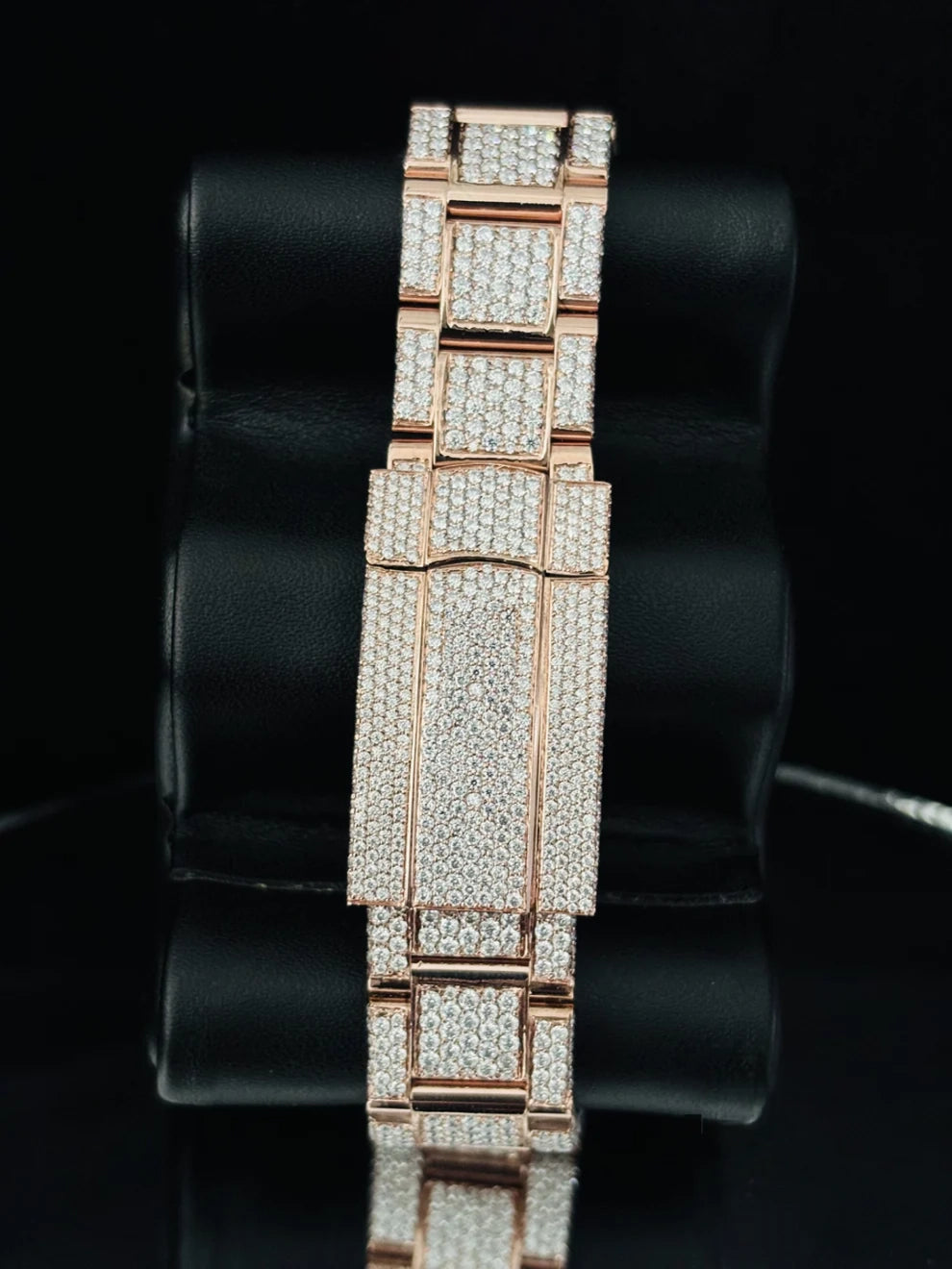 41MM Sky Dweller Chocolate Dial Moissanite Bust Down Watch