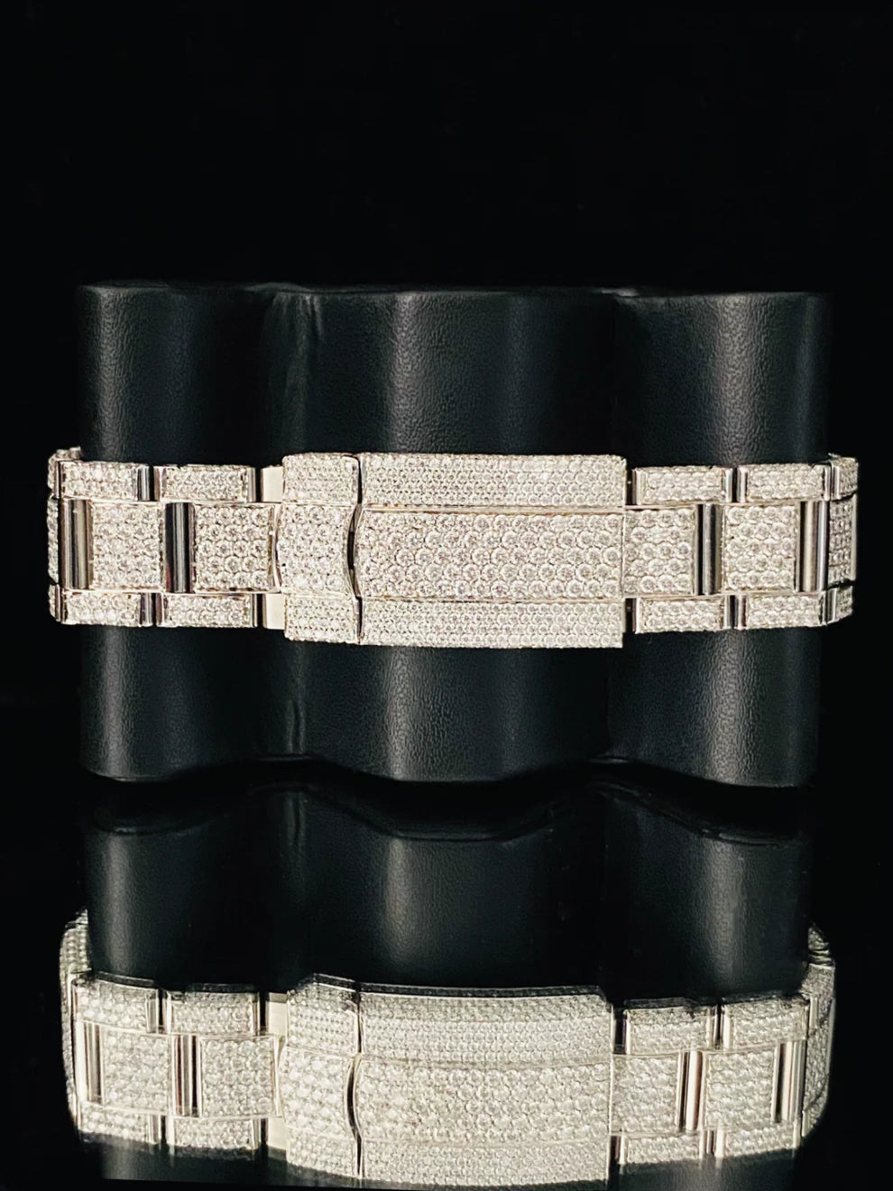 Men's 41MM VVS Moissanite Fully Iced Out Luxury Watch