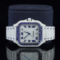Stainless Steel Hip Hop Bezel Diamond VVS Moissanite Watch