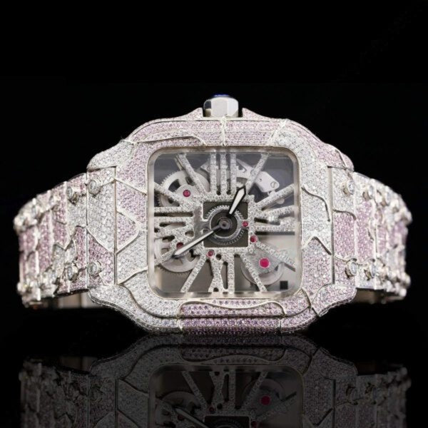 Iced Out Real Moissanite Luxury Diamond Watch