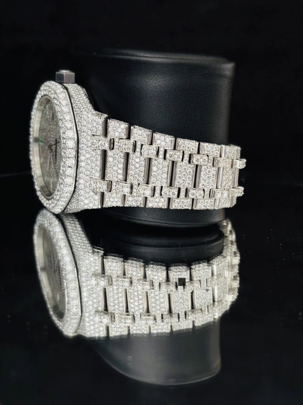 41MM Parote Bar Iced Out Automatic Moissanite Diamond Watch