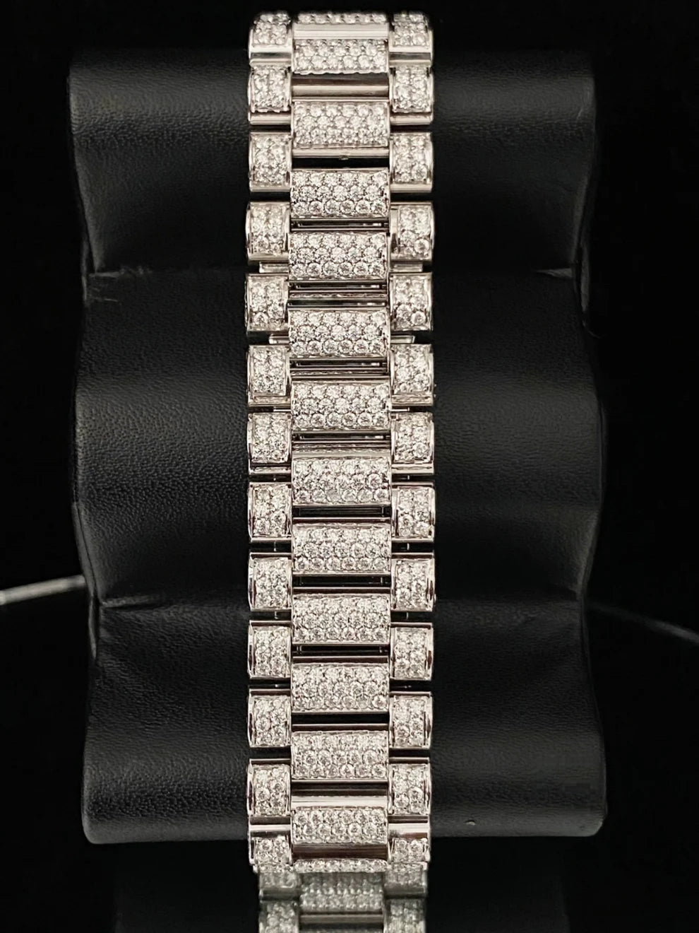41MM Roman Number Fully Iced Out Moissanite Watch For Men