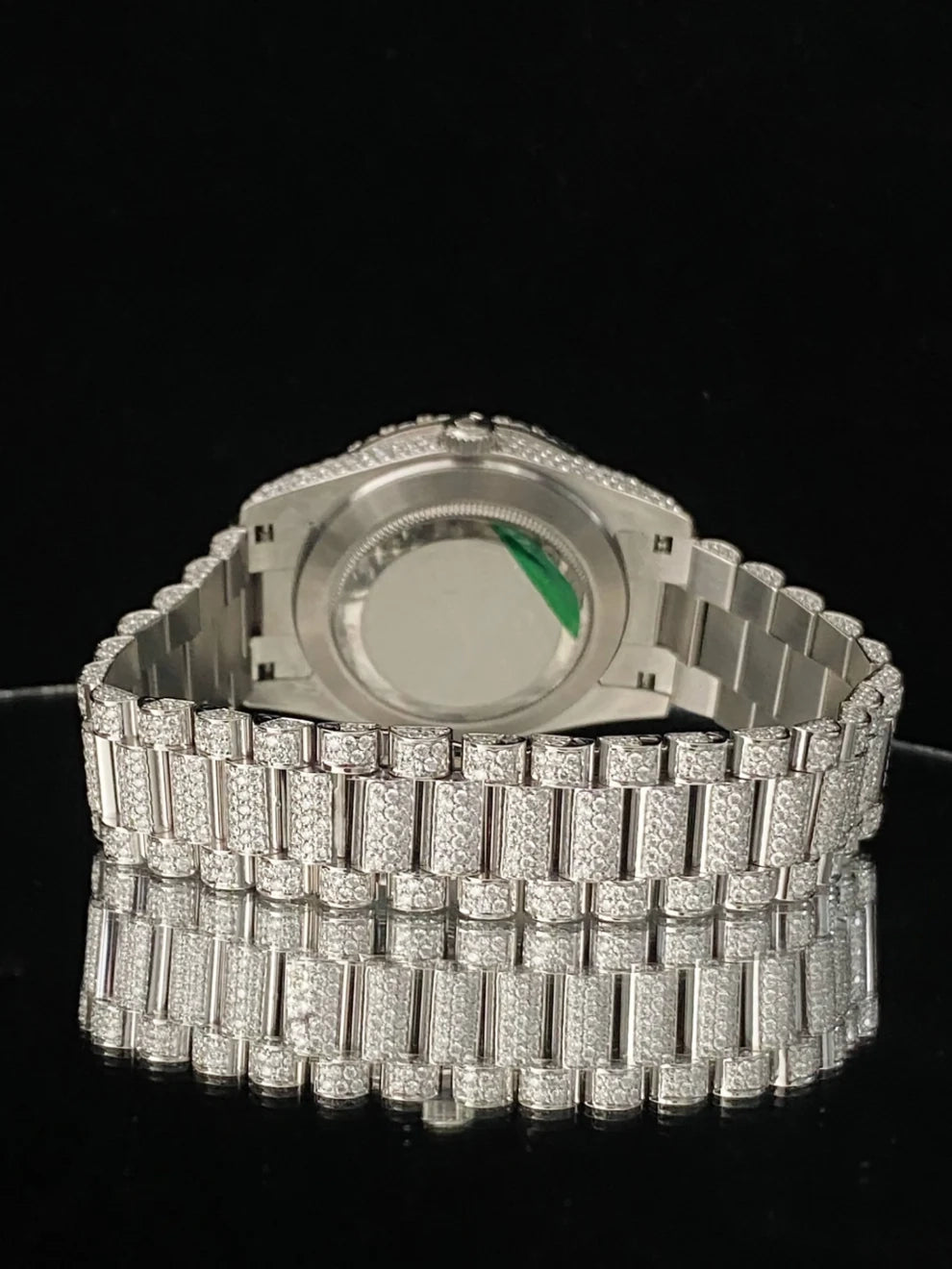41MM Roman Number Fully Iced Out Moissanite Watch For Men
