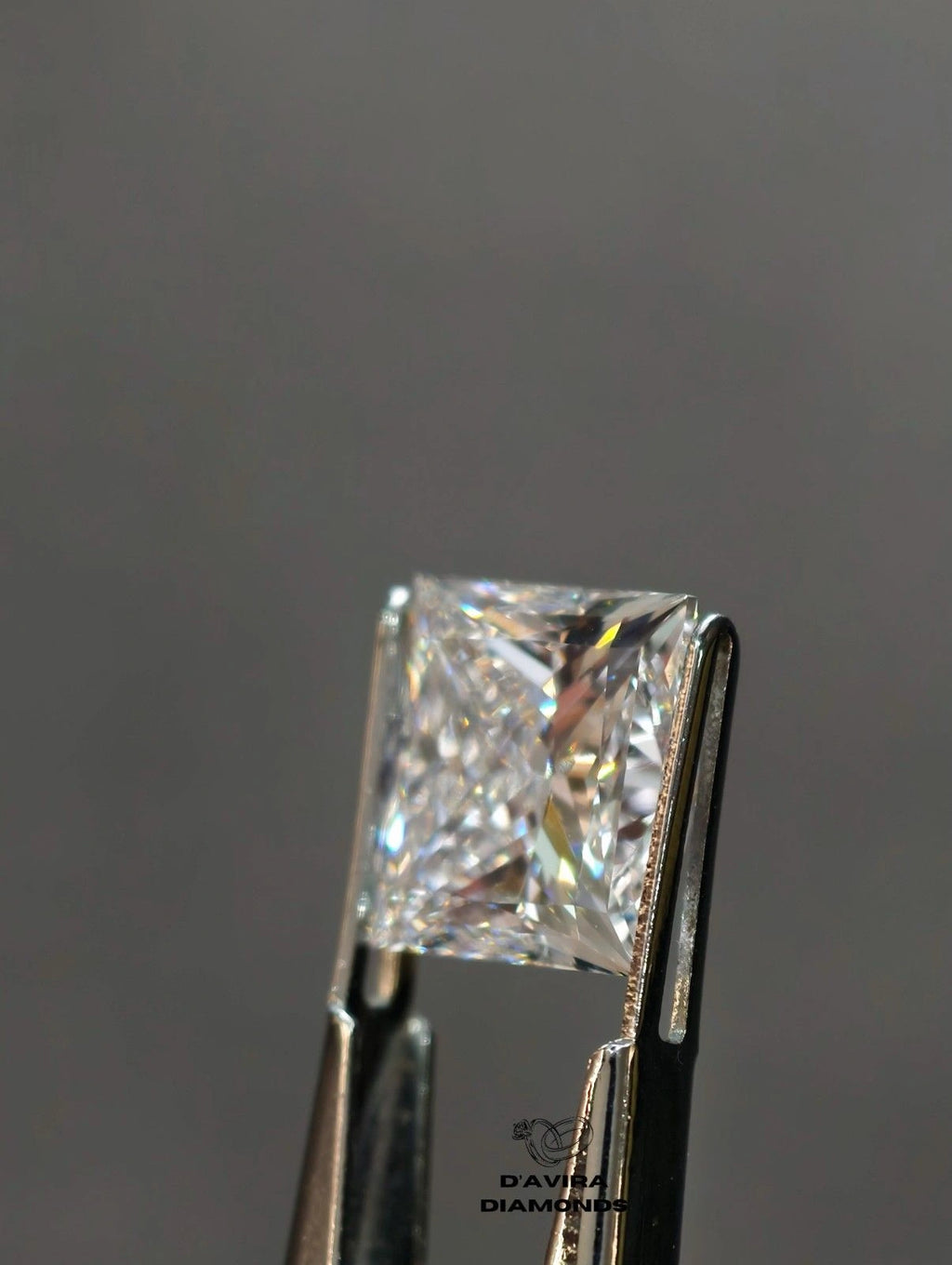 E VS1 Princess Cut Lab Grown Diamond For Men's Ring