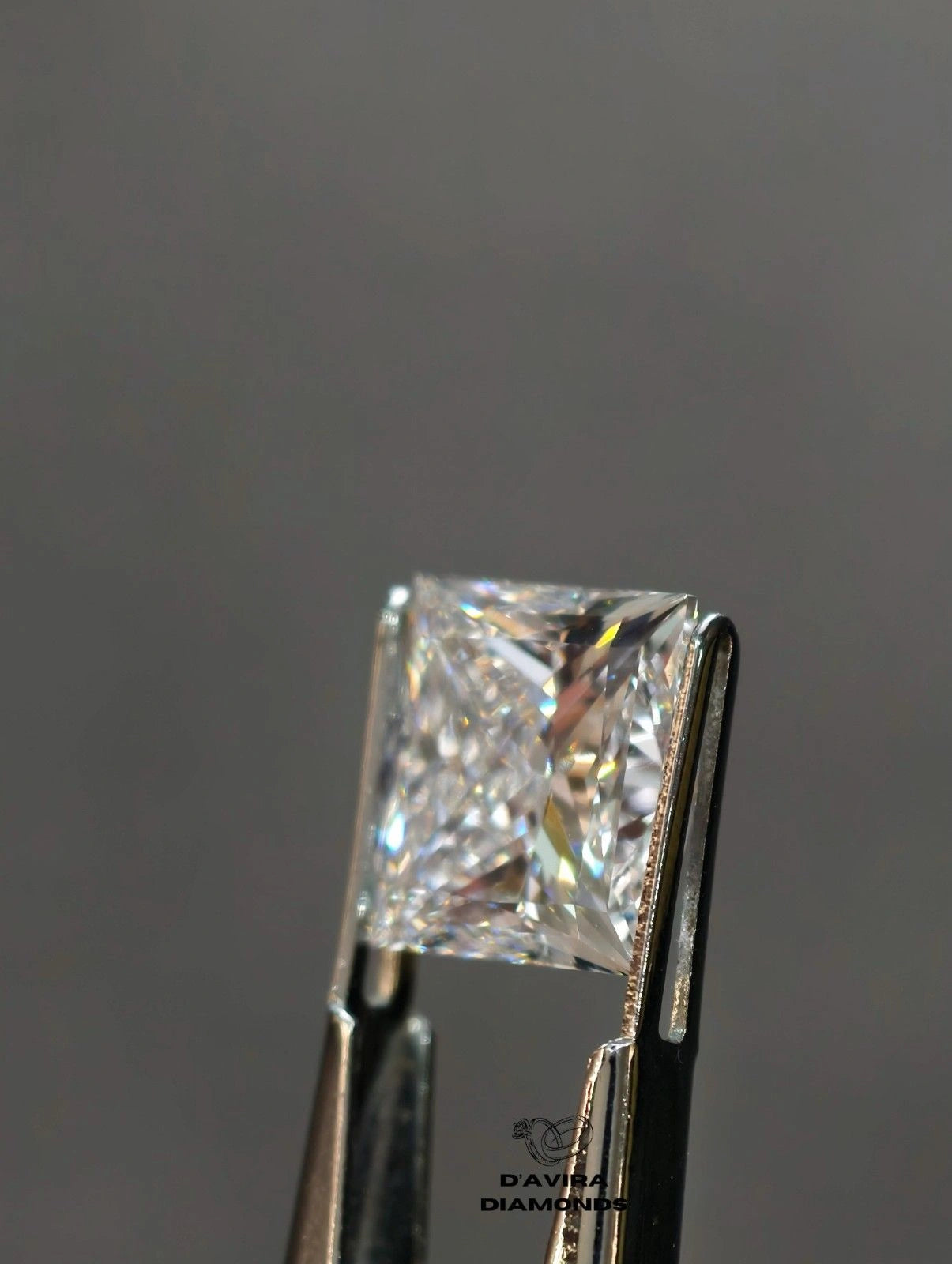 E VS1 Princess Cut Lab Grown Diamond For Men's Ring