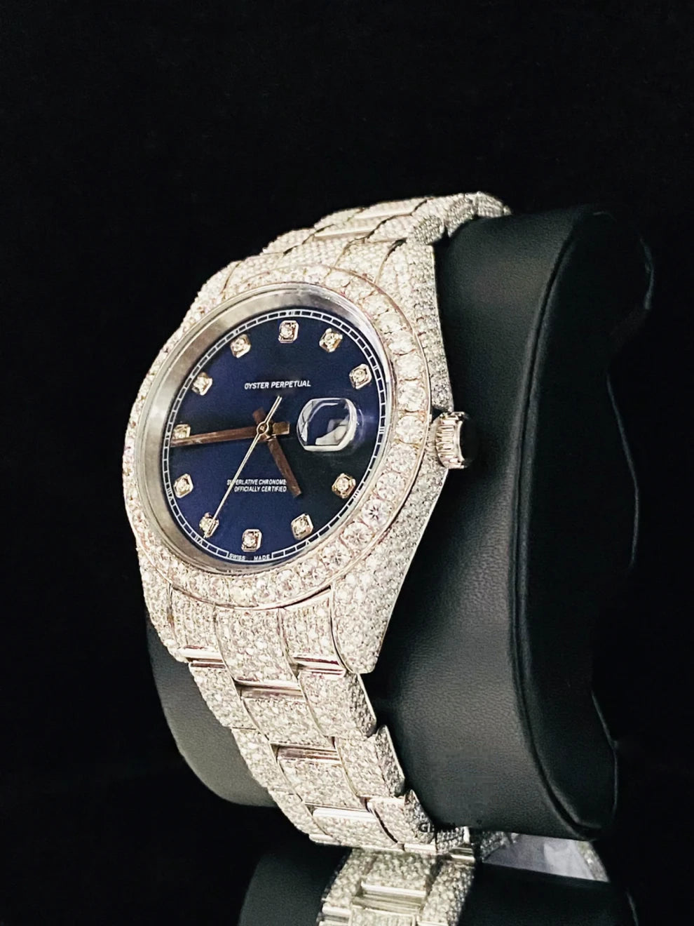 Men's 41MM VVS Moissanite Fully Iced Out Luxury Watch
