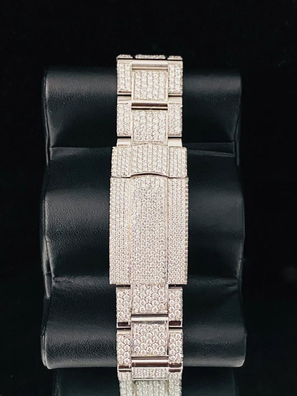 Colorful Number Moissanite Fully Iced Out Studded Watch