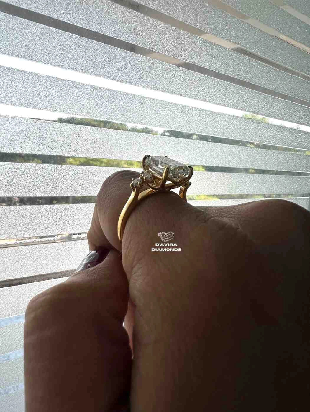 Elongated Cushion Diamond Basket Set Solitaire Ring