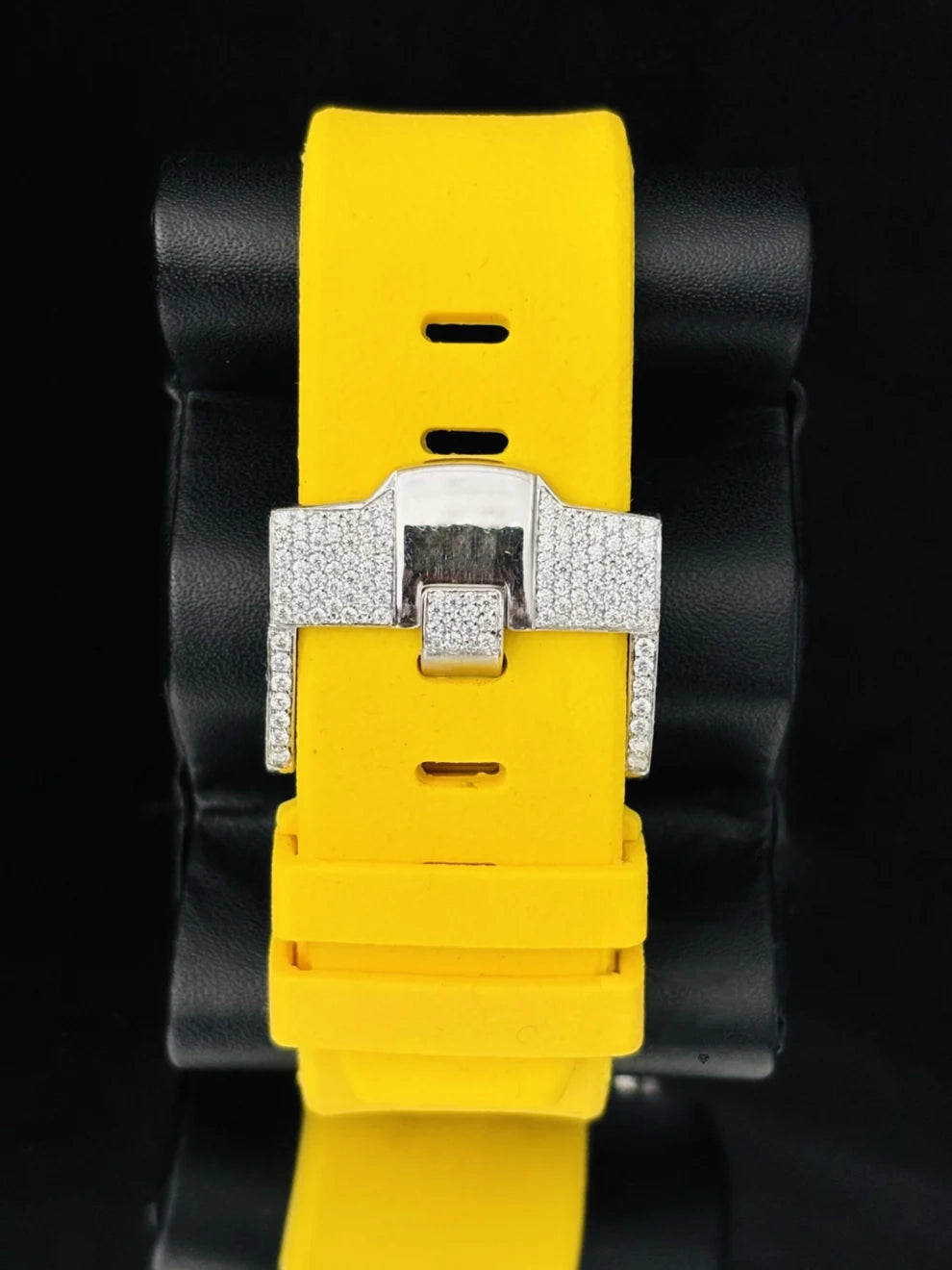 Men Arabic Number Multi Chronograph Moissanite Hip Hop Watch