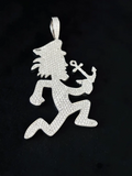 925 Silver VVS Moissanite Fully Anchor Hatchet Man Pendant For Men