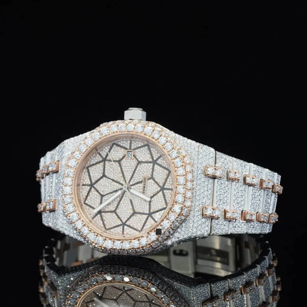 Men's New Trendy Style VVS Moissanite Diamond Watch