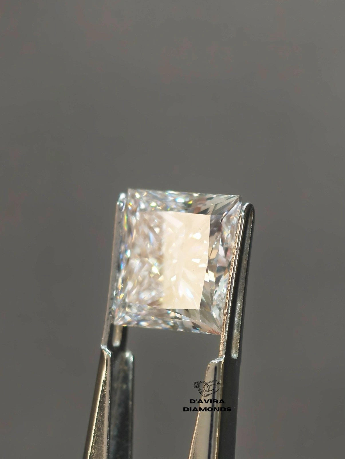 E VS1 Princess Cut Lab Grown Diamond For Men's Ring