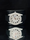 Luxury Roman Dial Iced Out Moissanite Automatic Watch