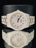Fully Iced Out Arabic Dial Moissanite Diamond Watch