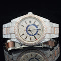 Luxury Two Tone VVS Moissanite Diamond Watch For Men